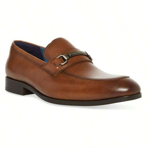 NWOB Steve Madden Shylo Men's Brown Leather Loafer Size 13 (MSRP $80) - Picture 1 of 12